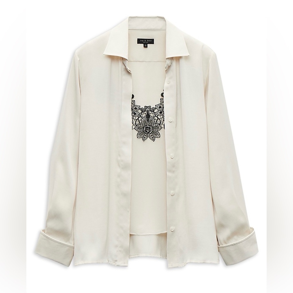 Rag & Bone Ivory Venus Blouse in Ivory - Picture 6 of 9